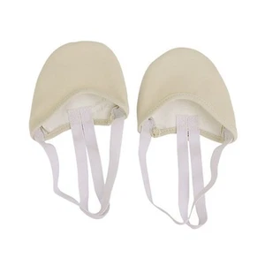 Zapatos de pirueta con suelas de baile de media ballet de lona (beige L) U5D97171 - Imagen 1 de 2