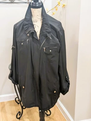 Jaqueta de viagem Zenergy By Chicos preta manga enrolada UPF tamanho 3 (XL)   - Imagem 1 de 4