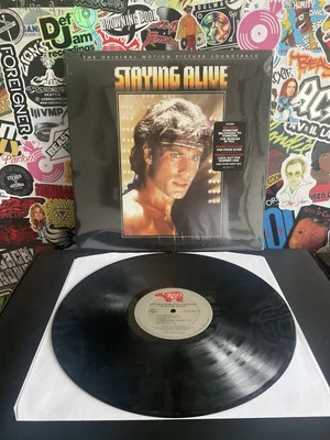 STAYING ALIVE Soundtrack VG+ VINYL W/HYPE STICKER - Image 1 of 2