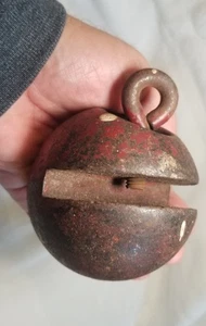 Antikes Torverschlussgewicht im Kanonenkugelstil - Bild 1 von 12