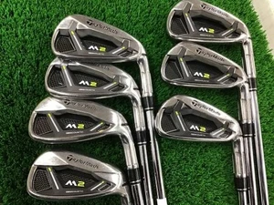 TaylorMade M2 2017 Iron Set 4-9+Pw RE-AX 90 Steel Shaft R Flex 7pcs RH From JP - Picture 1 of 6