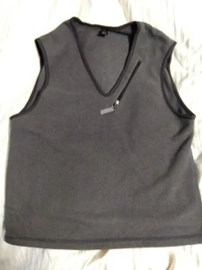 Patagonia Simple Vest Gray Fleece Made in USA Size S RetroX - Picture 1 of 3