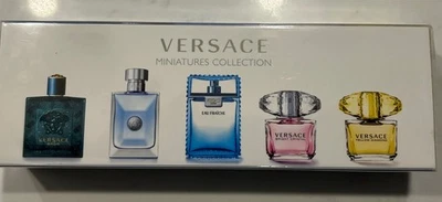 COLECCIÓN VERSACE MINIATUES - EAU DE TOILETTE - 0,17 FL OZ CADA UNO - PAQUETE DE 5 - NUEVO Foto 1 de 4