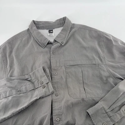 The North Face Mens Striped Button Up Shirt Long Sleeve XL/TG Gray - Image 1 of 4