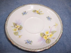 vintage SHELLEY SINGLE SAUCER IN PRIMROSE PATTERN - Picture 1 of 2