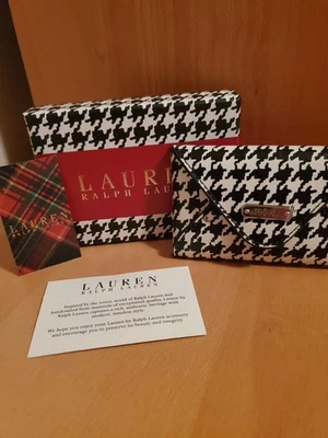 Tarjetero Ralph Lauren blanco y negro con logotipo en caja. Nuevo. Hermoso! Foto 1 de 4