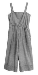 Speechless Gray & White Sleeveless Jumpsuit with Wide Cropped Legs, size XXL - Picture 1 of 7