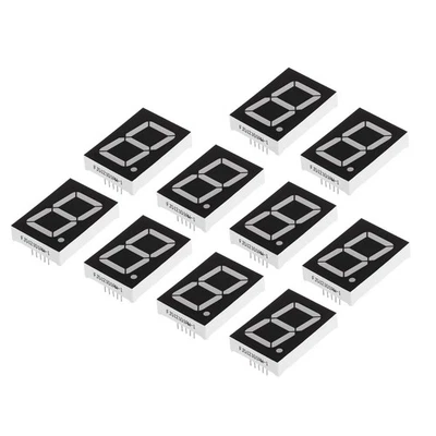 LED Anzeige Digitale Röhre 10 Pack Kathode 7 Abschnitt 10 Pin 1 Ziffer 3V Weiß - Bild 1 von 4