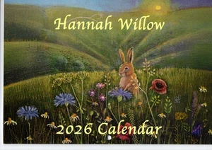 2026 HANNAH WILLOW WALL CALENDAR Pagan Wicca GODDESS NATURE CELTIC WITCH A4 - Picture 1 of 10