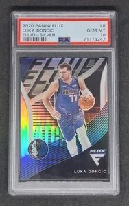 2020-21 Panini Flux Fluid Silver Luka Doncic #8 PSA 10 (Pop 1) Dallas Mavericks - Bild 1 von 1
