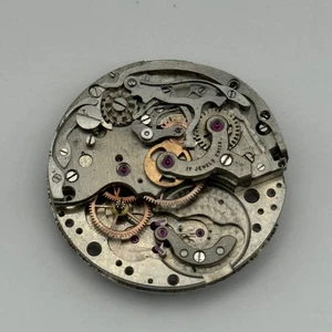 Valjoux 22 Chronograph Watch Movement R 22 Vintage Incomplete Parts Rare 33.1mm - Picture 1 of 11