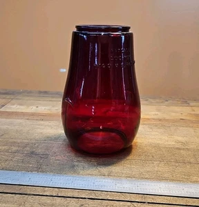 Antico mappamondo lanterna nob Dietz Fitzall Loc in rilievo RUBINO VETRO ROSSO ☆USA - Foto 1 di 4