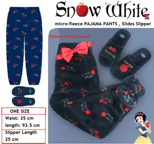 PANTALONES PIJAMA PRINCESA Disney blanco como la nieve Micro Vellón Salón Dormir *US-duty Pagado - Imagen 1 de 13