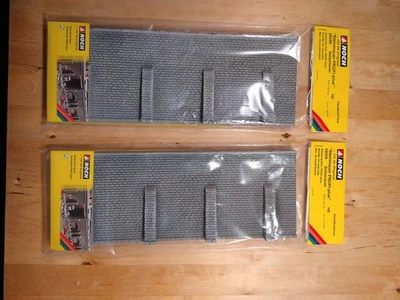 2x NOCH 58056 Spur h0 Stein-Stützmauer Hartschaum, 33,4x12,5cm PROFI-Plus Serie - Bild 1 von 2