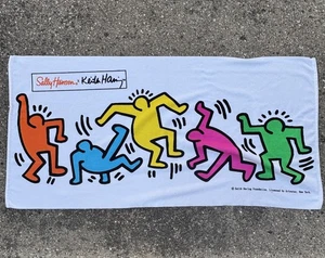Neu Limited Edition Sally Hansen x Keith Haring Strandtuch Break Dancers 27x55 - Bild 1 von 3