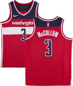 Von CJ McCollum Washington Wizards signiertes Nike Red Icon Edition Swingman Trikot - Bild 1 von 5