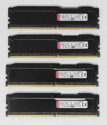 Kingston FURY 16 GB (4x4GB) HX424C15FBK4/16 PC4-19200 (DDR4-2400) RAM (#26303) - Bild 1 von 2