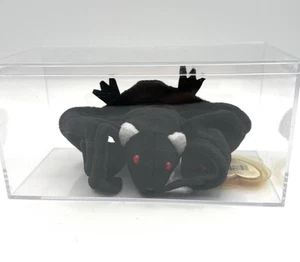Ty Beanie Baby RADAR the Black Bat w/Red Eyes 3/2 3rd Gen Hang Tag 2nd Gen Tush - Picture 1 of 9