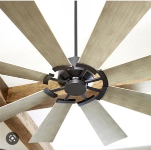 THE MOD FAN 30608-59 Mod - 60 Inch Patio Fan Matte Black Weathered Gray - Picture 1 of 9