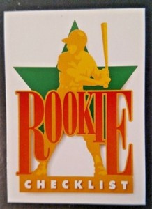 1990 Upper Deck #1 Star Rookie checklist