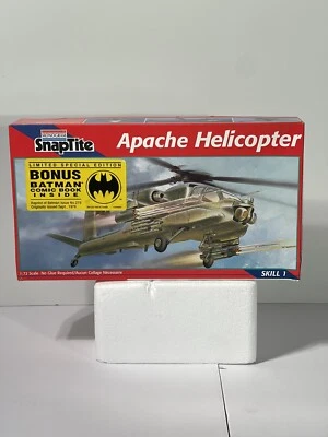 NEW! Monogram Snaptite Apache Helicopter 1/72 Scale #1129 w/ Batman Comic #279 - Image 1 of 4