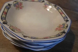 (5) Platos antiguos de postre de Johnson Bros Inglaterra rosa * en todo el mundo * - Imagen 1 de 5