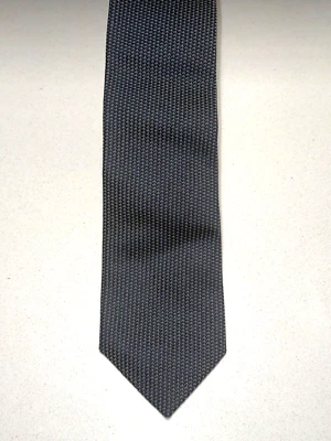  Grey woven silk tie, English silk handmade in Italy . 3" width  - Изображение 1 из 2