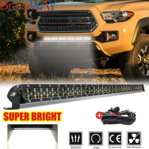 Hidden Bumper 32" Dual ROW Spot LED Light Bar Wire Kit For 2016+ Toyota Tacoma - Picture 1 of 13