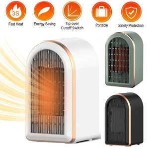 Electric Heater Fan Ceramic Space Fan Heater 2in1 Modes Quite Fan Overloading - Picture 1 of 26