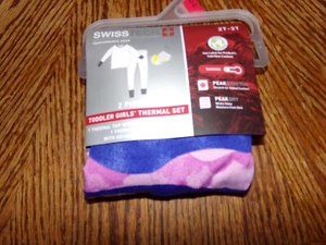 *TODDLER GIRL SWISS TECH 2 PC THERMAL SET 2T-3T 916 NWT - Picture 1 of 4