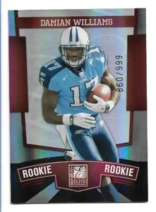 Donruss Elite Rookie 2010/999 Damian Williams #179 Tennessee Titans radiocontrol - Imagen 1 de 2