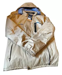 Men's Winter Coat Jacket Windbreaker Water Resistant Warm Full Zip Hooded 3XL - Picture 1 of 15