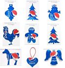 9 Christmas Ornaments Handmade With Recycled Aluminum Cola Soda Cans Lot 21