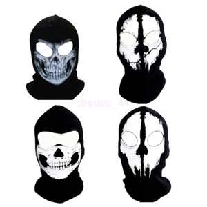 HOT Halloween Ghost Skull Balaclava Skeleton Full Face Mask CS Games Costume AU - Picture 1 of 25