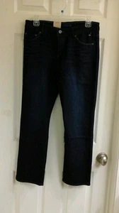 Levi's Jeans, junge Mädchen Übergröße 12 1/2 schmal gerade, dunkle Waschung neu mit Etikett $ 40 - Bild 1 von 4