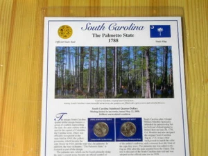Postal Commemerative Society State Quarters South Carolina 2000 Brillliant Uncir - Bild 1 von 2