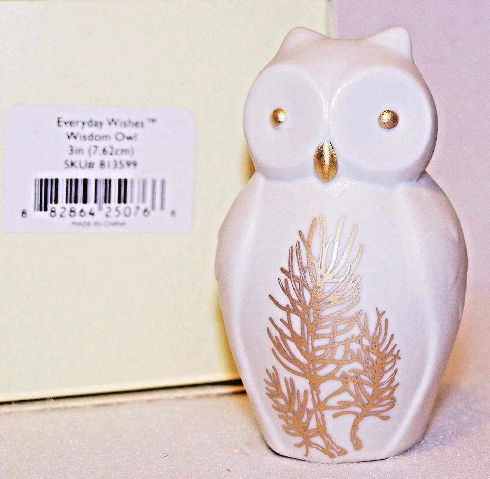 Lenox Everyday Wishes "wisdom Owl" Figurine 3inches