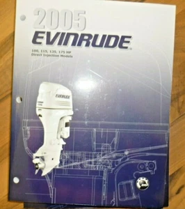 Motor de barco exterior Evinrude Johnson 2005 manual de taller 100, 115, 135, 175 HP  - Imagen 1 de 2