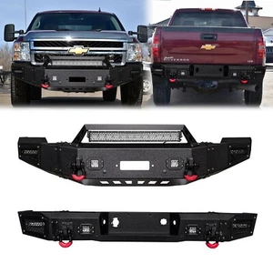 Vijay For 2011-2014 Chevy Silverado 2500/3500 Front/Rear Bumper with LED Lights - Picture 1 of 33