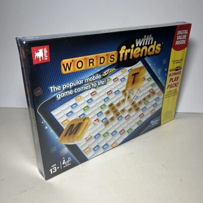 Words With Friends Board Game Hasbro Zynga Gaming 2012 (Small Seal Tear) - Image 1 of 4