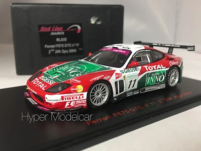 Red Line 1/43 Ferrari F575 GTC #11 2nd 24H SPA 2004 Art.RL035 - Immagine 1 di 4