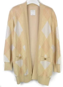 SANDRO Glenda Jumper Women's SMALL Wool Cashmere Blend Open Fron Shoulder Pads - Picture 1 of 9
