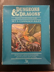 Dungeons & Dragons Set 3: COMPANION SET TSR 1013 Box Set 1984 + Isle of Dread en muy buena condición - Imagen 1 de 8