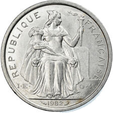 [#813861] Moneta, Polinezja Francuska, 2 Francs, 1982, Paris, AU(55-58), Alumini