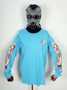 Camiseta de manga larga Huf Worldwide Skateboard L/S Deseo azul griego en M - Imagen 1 de 1