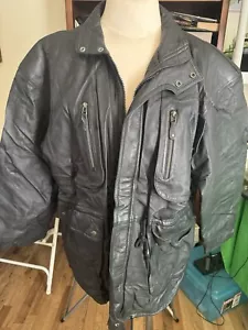 Vintage Rho’s Leather Jacket - Black - 2XL - Korea - Picture 1 of 18