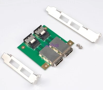 2-портовый внутренний адаптер SFF-8087 на внешний 8088 PCI Mini SAS 26P SAS RAID - Изображение 1 из 4