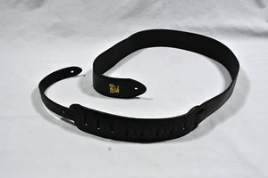 Correa de guitarra de cuero negro Ernie Ball vintage *ENVÍO GRATUITO* - Imagen 1 de 6