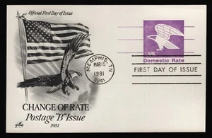 #UX88 'B' Eagle, Art Craft FDC **ANY 5=FREE SHIPPING** - Picture 1 of 1