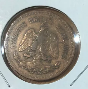 1926Mo MEXICO 5 CENTAVOS NICE GRADE BRONZE COIN-28MM-KM#422 - Picture 1 of 4